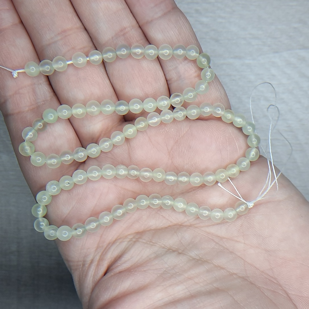 4mm Prehnite 15-inch Strand #5